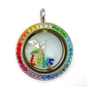 Origami Owl: Rainbow Locket + Charms